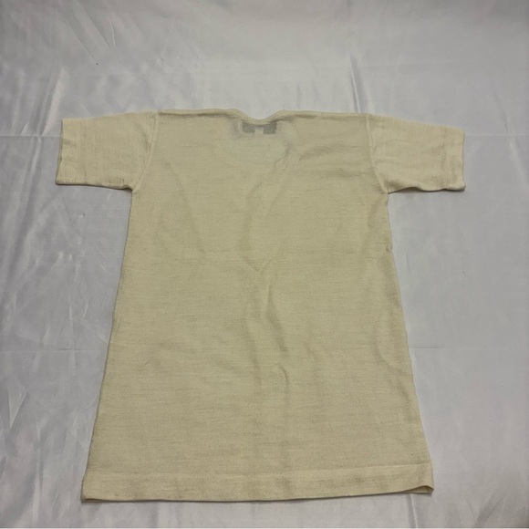 2/$20 Vintage Wool Base Layer Tee Shirt 75cm Children’s Medium 10-12 Winter Warm - Picture 5 of 5